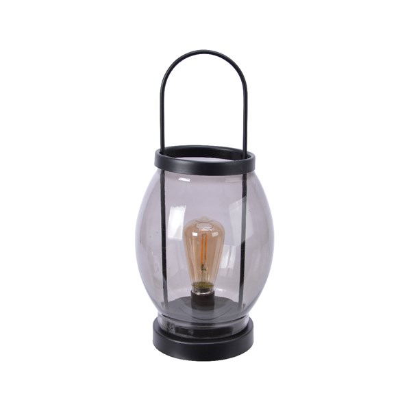 Decoratiune - LED Small Glass Lantern - Warm White | Kaemingk