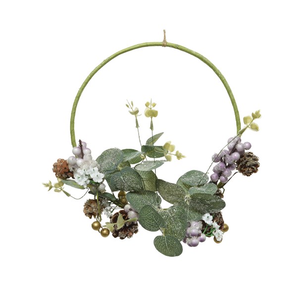 Decoratiune - Wreath Berries Jute Hanger, 30 cm | Kaemingk