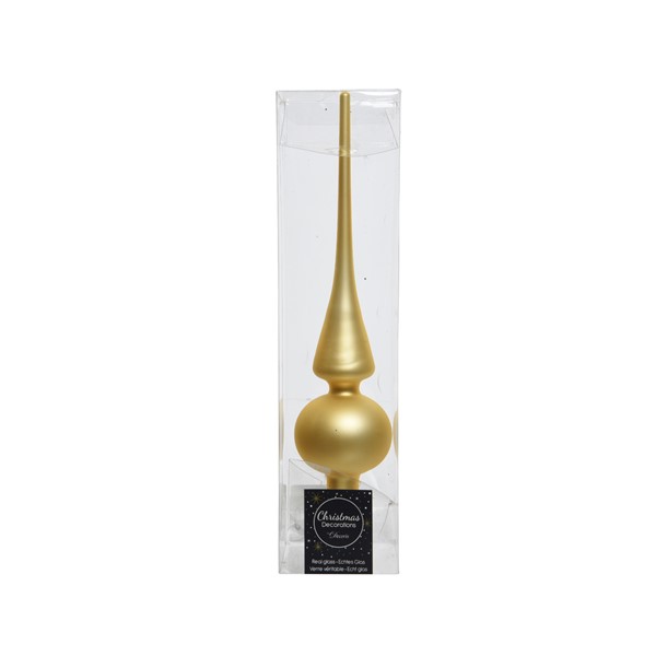 Varf de brad - Plain Tree Top Matt - Light Gold