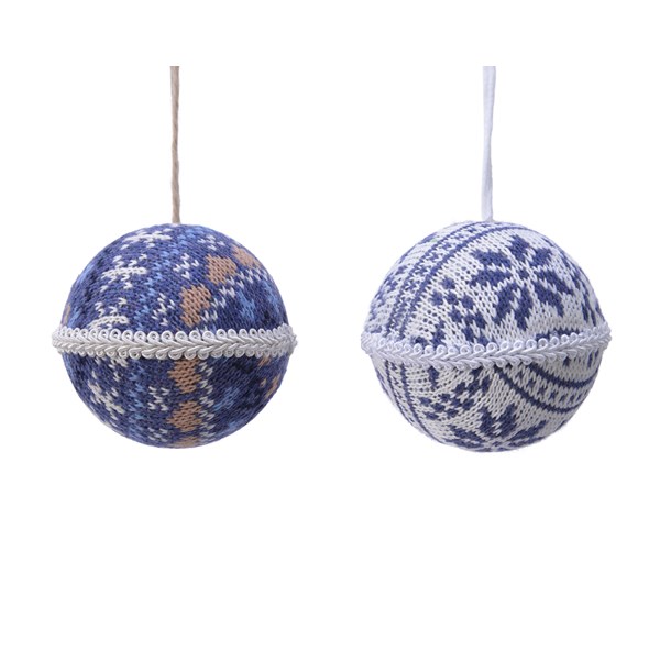 Glob - Bauble White, Blue - mai multe culori | Kaemingk