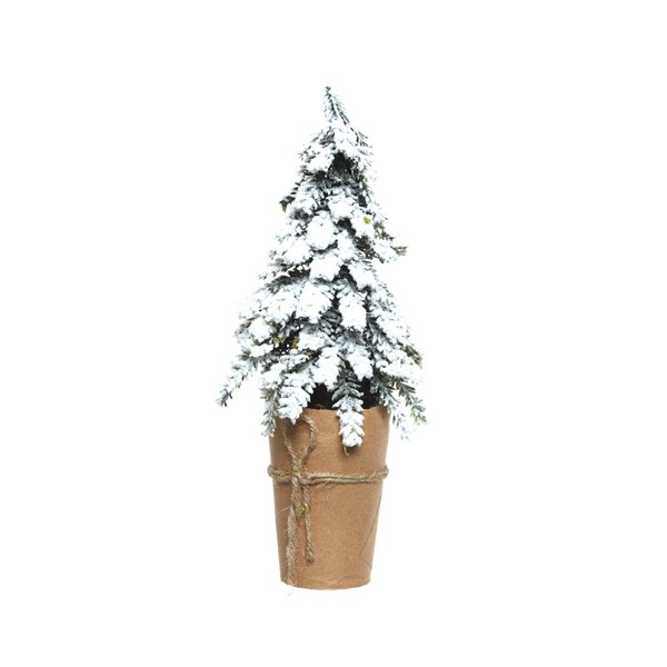 Ornament - Xmas Tree In Paper Pot | Kaemingk