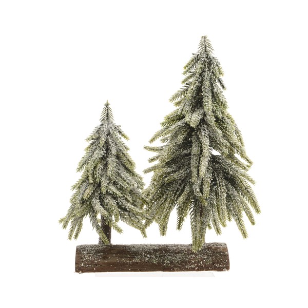 Decoratiune - Mini Tree Pin, Green/White, 28 cm | Kaemingk