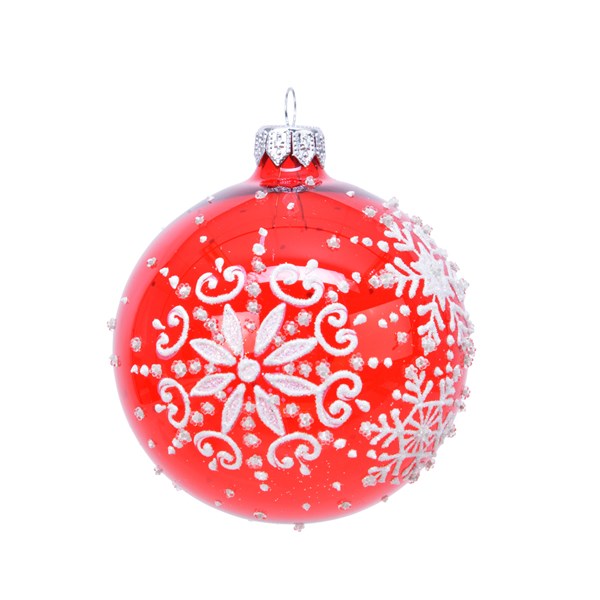 Glob - Snowflakes - Christmas Red | Kaemingk