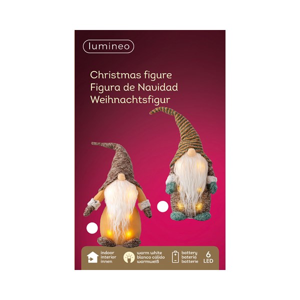 Figurina decorativa - LED Standing Santa - Warm White - mai multe modele | Kaemingk - 1 | YEO