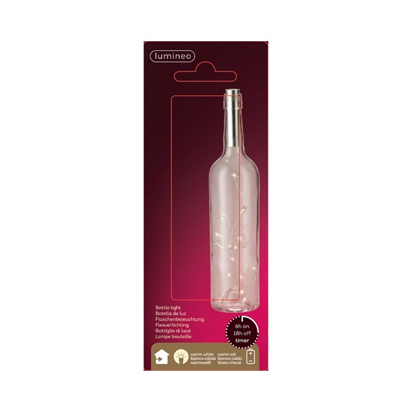 Instalatie decorativa - Bottle Lights Stars - Warm White | Kaemingk - 1 | YEO