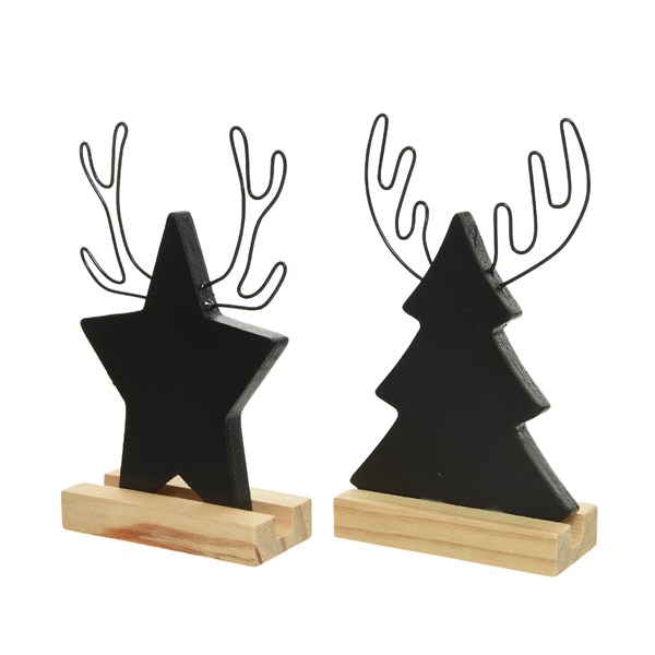 Decoratiune - NameCard Holder, Black Pieces - mai multe modele | Kaemingk