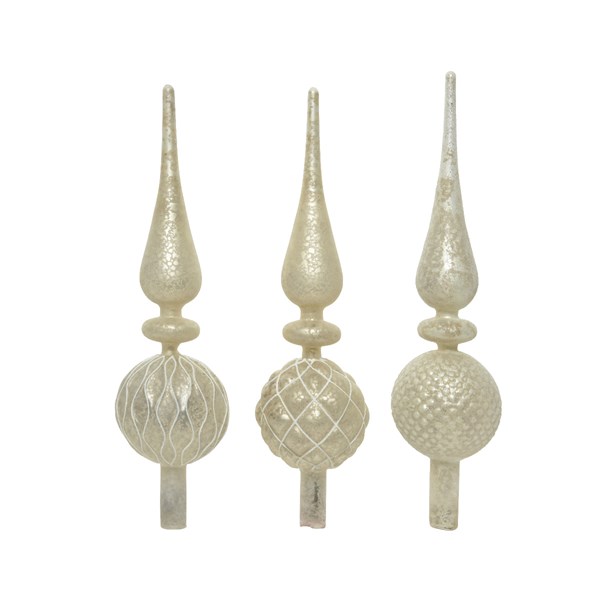 Varf de brad - Treetop Matt Mould - Winter White - mai multe modele