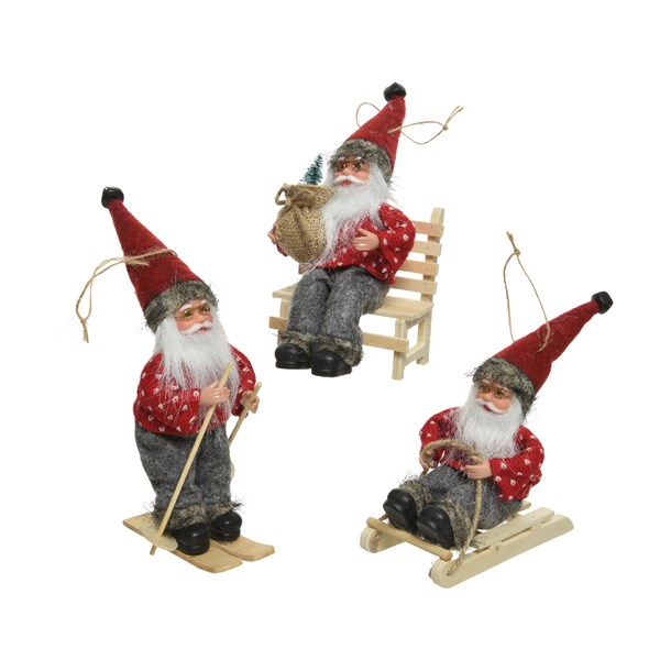 Figurina decorativa - Santa Chirstmas Red - mai multe modele | Kaemingk