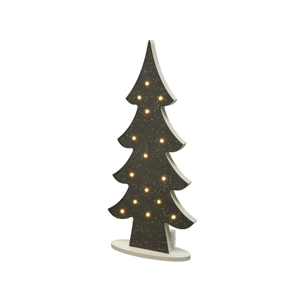 Decoratiune - LED Xmas Tree - Grey-Gold | Kaemingk