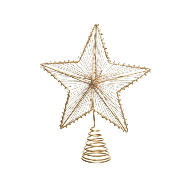 Varf de brad - Iron Treetopper Star - Gold | Kaemingk