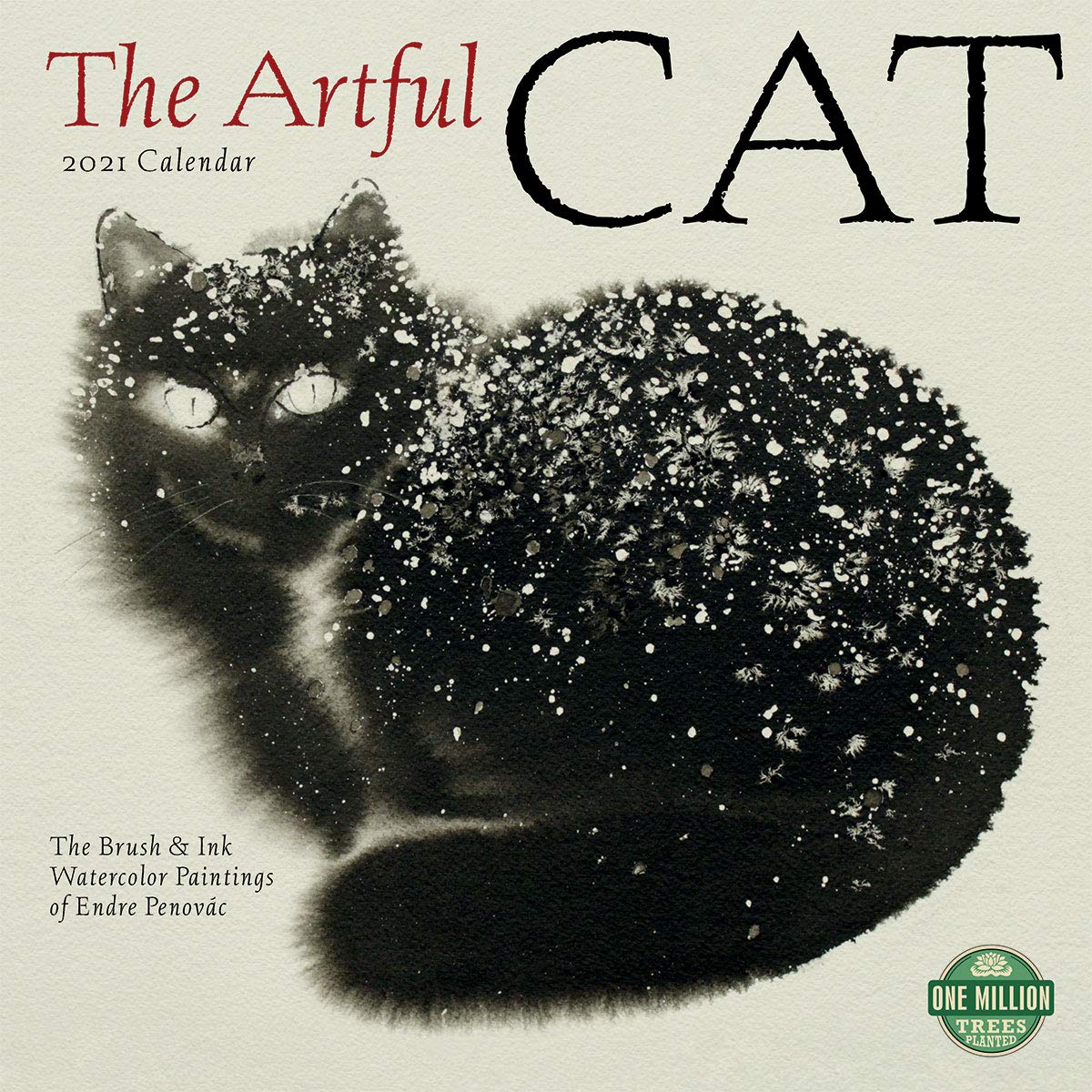 Calendar 2021 - Artful Cat, 30x30 cm | Amber Lotus Publishing