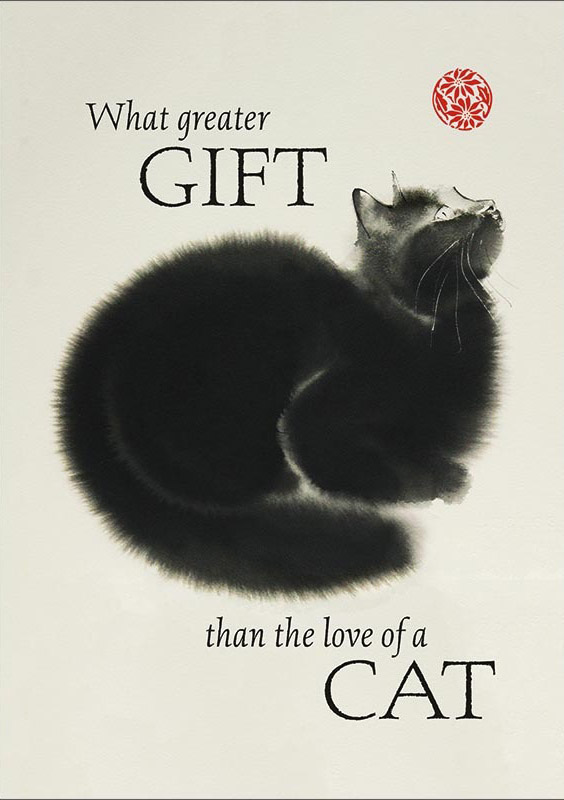 Felicitare - What Greater Gift Than The Love Of a Cat | Amber Lotus Publishing