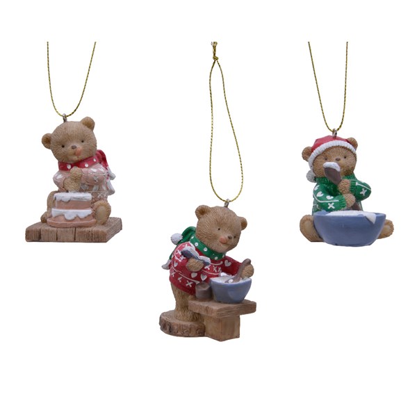 Decoratiune - Cook Bear with Hanger - mai multe modele | Kaemingk