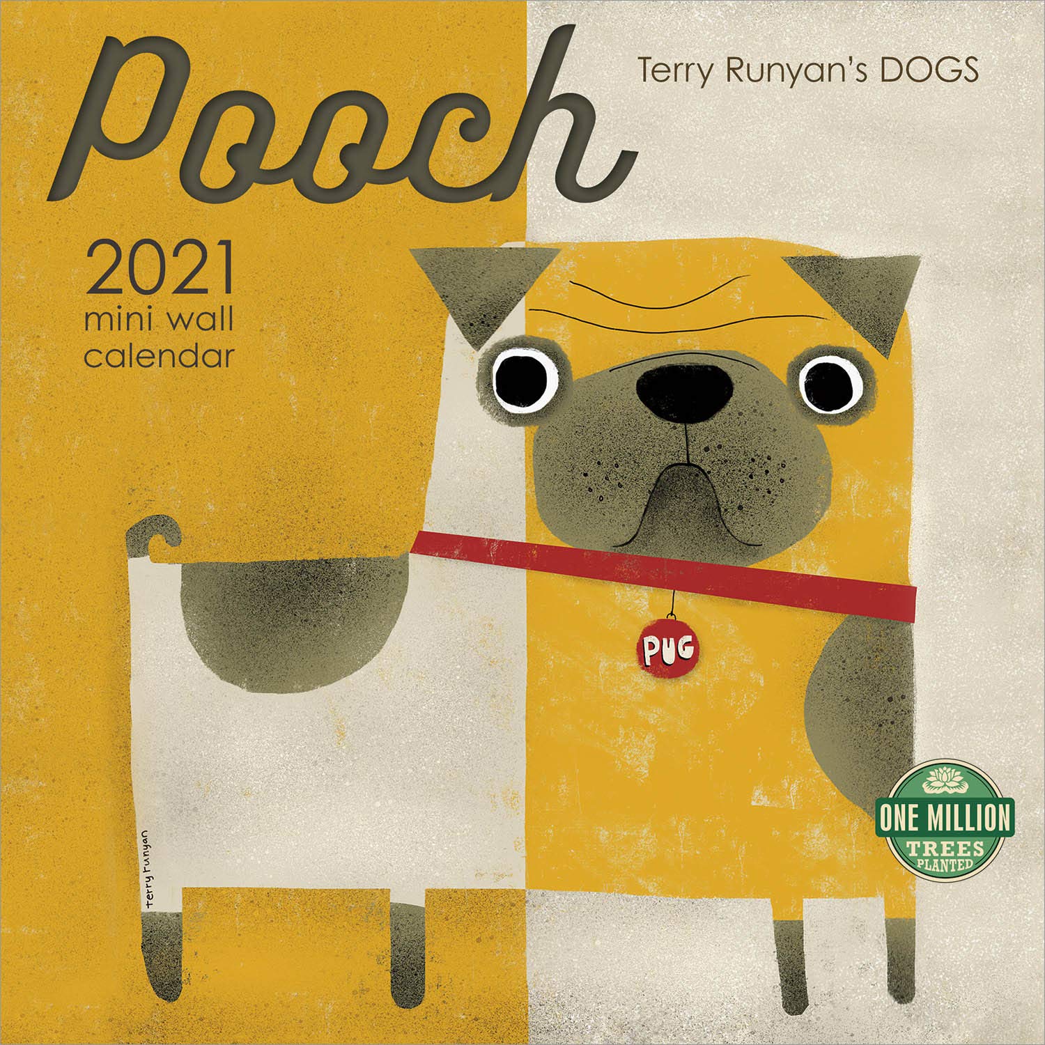 Calendar 2021 - Pooch Mini, 17.5x17.5 cm | Amber Lotus Publishing