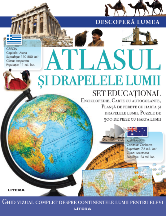 Descopera lumea. Atlasul si drapelele lumii | carturesti.ro