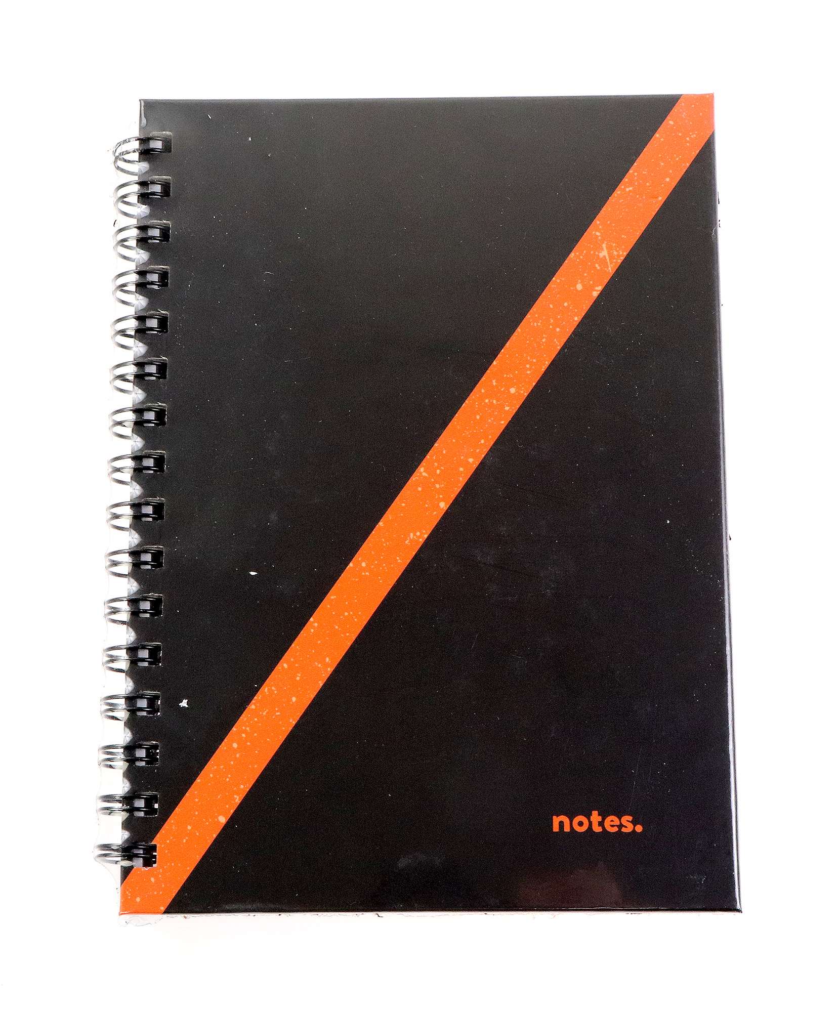 Carnet - Notes - Negru cu Dunga Portocalie | Mink