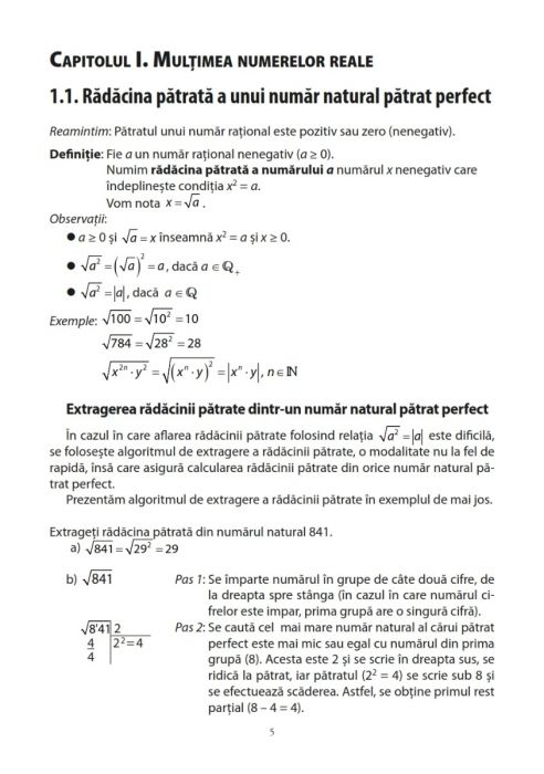 Matematica. Exercitii si probleme pentru clasa a VII-a | Cristian Ciobanescu, Miruna Paula Alexandra Lungutescu, Victor Ioan Nicolae, Iulia Valentina Radu - 1 | YEO