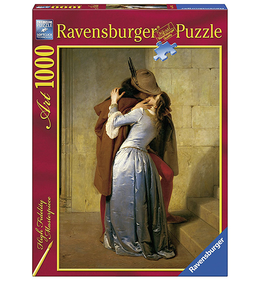 Puzzle 1000 piese - Francesco Hayez - The Kiss | Ravensburger