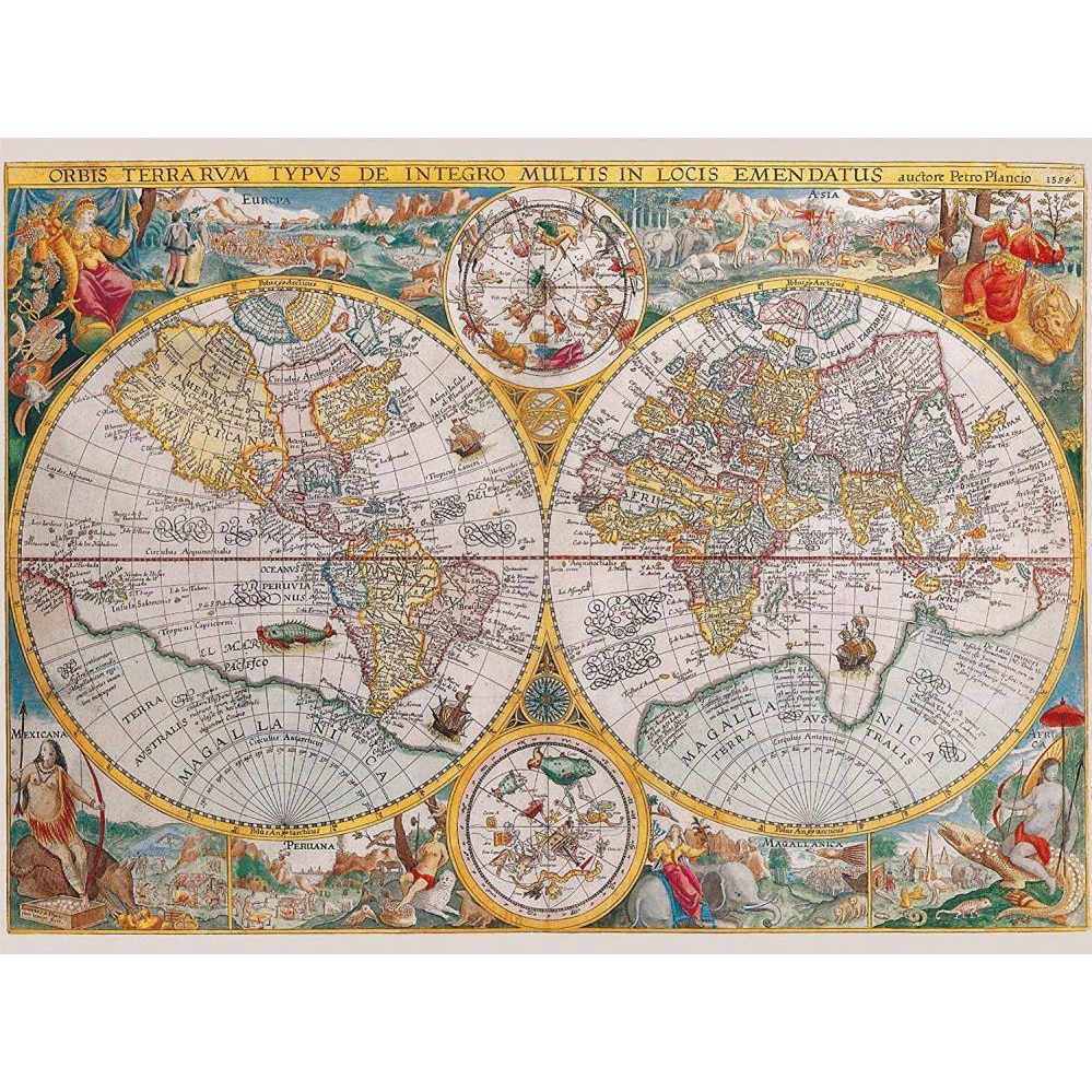 Puzzle 1500 piese - Historical Map | Ravensburger