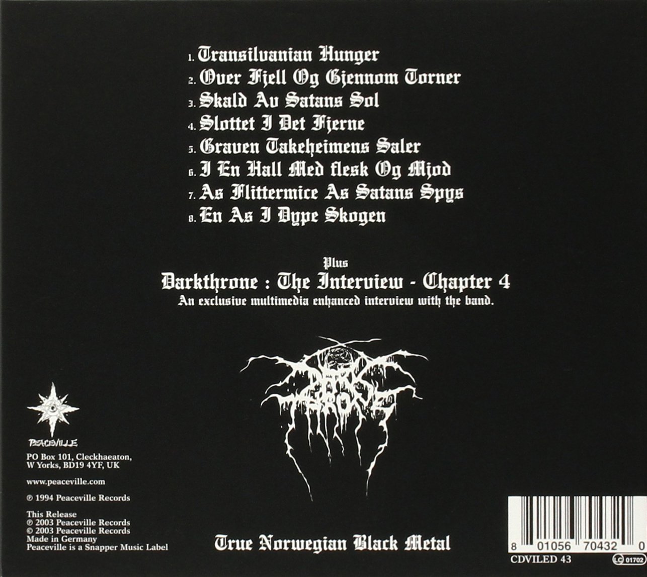 Transilvanian Hunger | Darkthrone