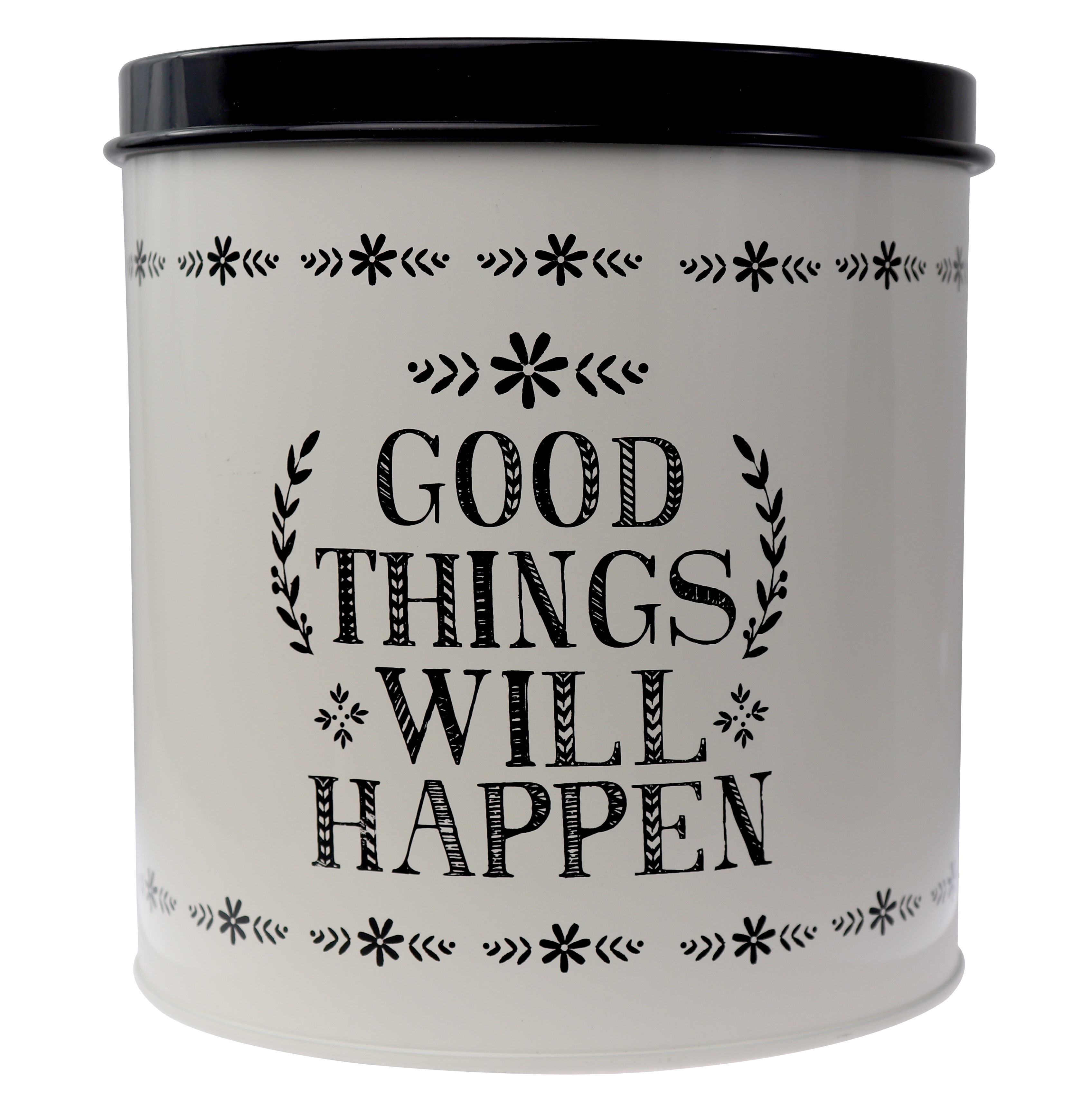 Cutie metalica rotunda - Good Things Storage Tin White | Creative Tops