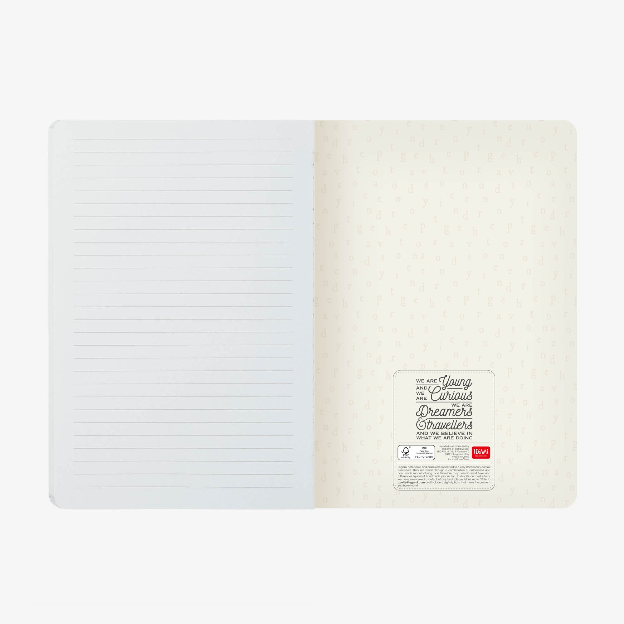 Carnet - Lined, Medium - Booklover | Legami - 2 | YEO