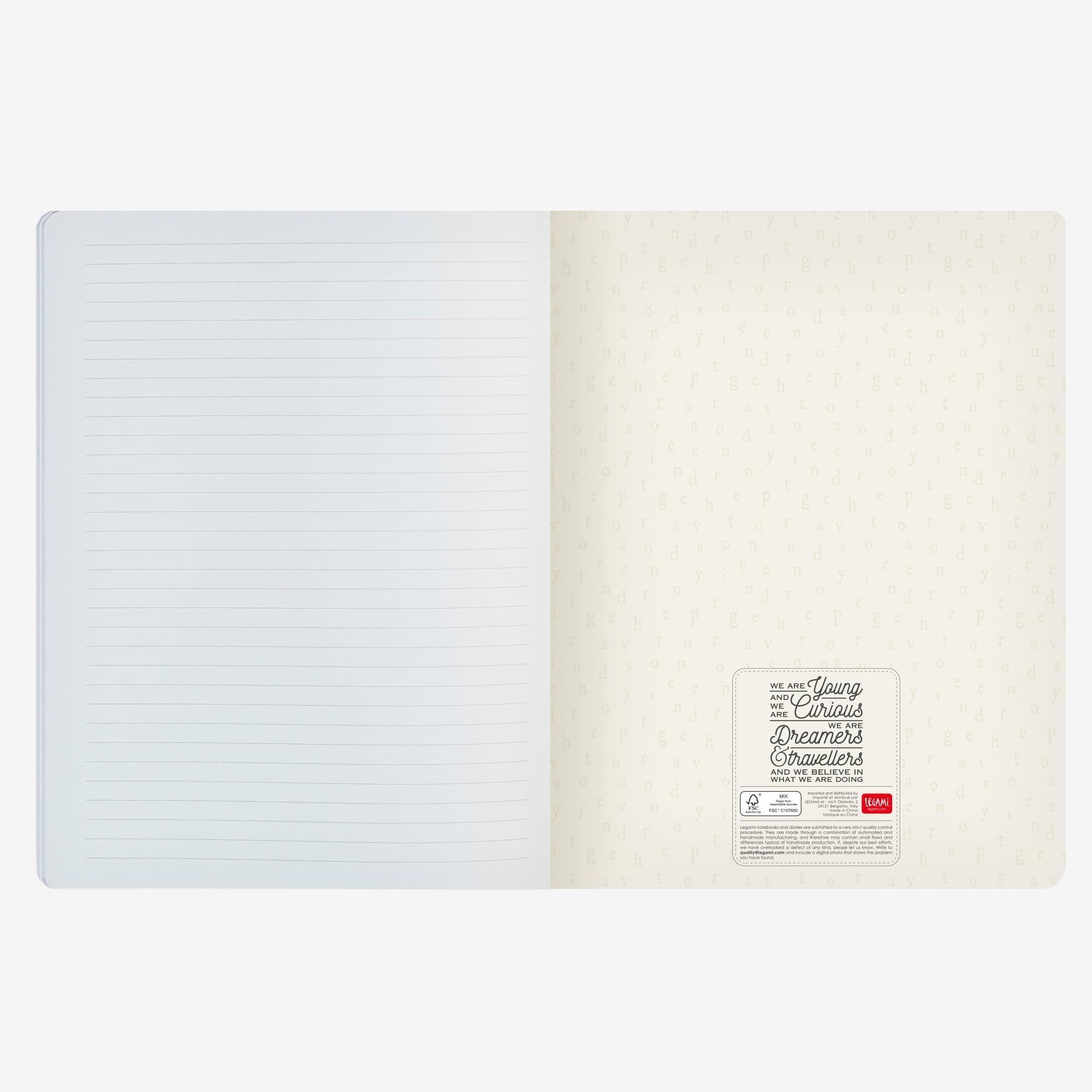 Carnet - Lined, Large - Booklover | Legami - 1 | YEO