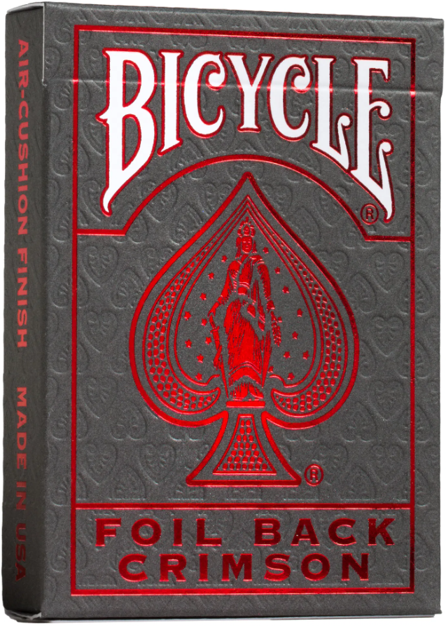 Carti de joc - Metalluxe - Foil Back Crimson | Bicycle - 2 | YEO