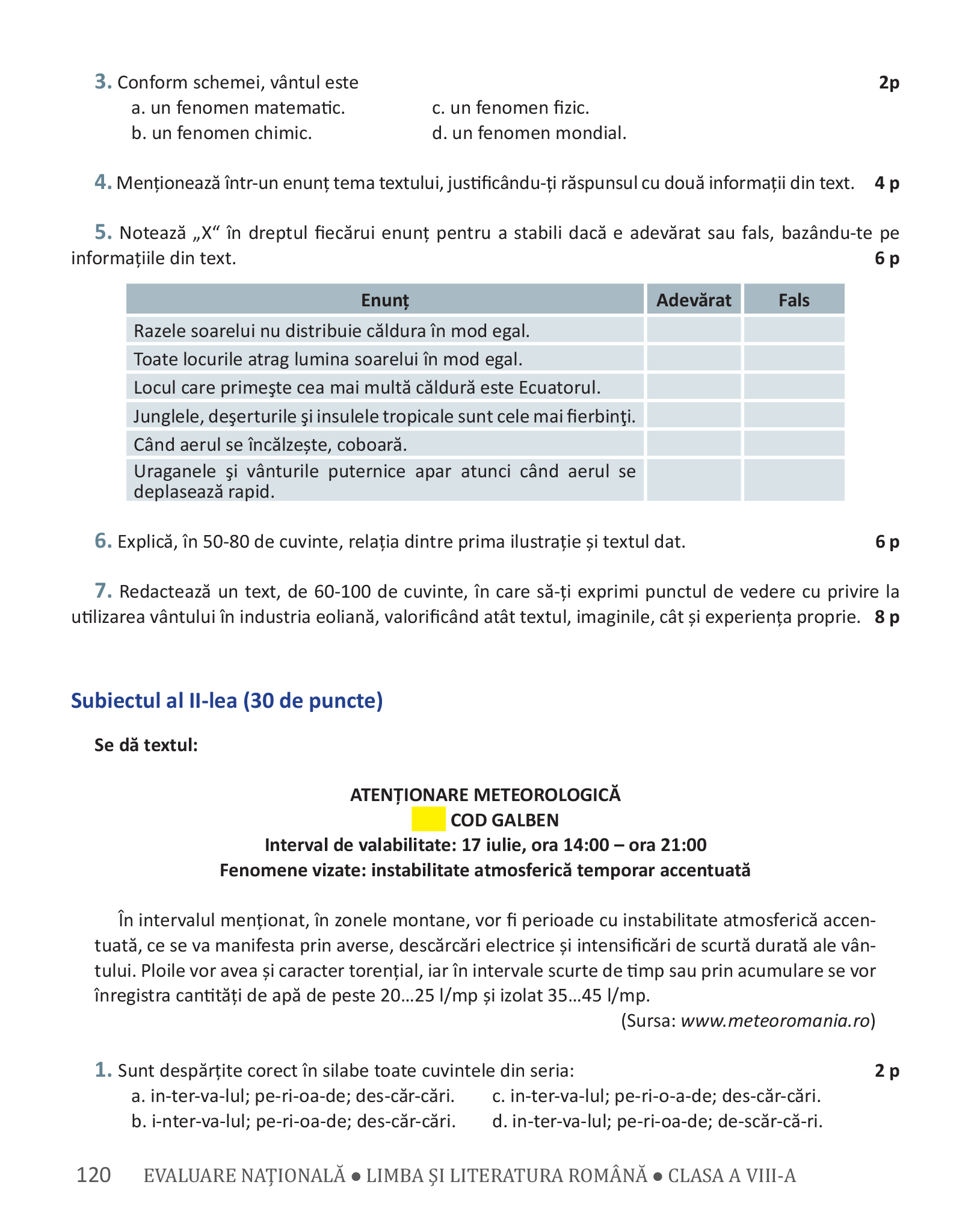 Evaluare nationala. Limba si literatura romana pentru clasa a VIII-a | Mariana Norel, Petru Bucurenciu, Mihaela Dragu - 7 | YEO