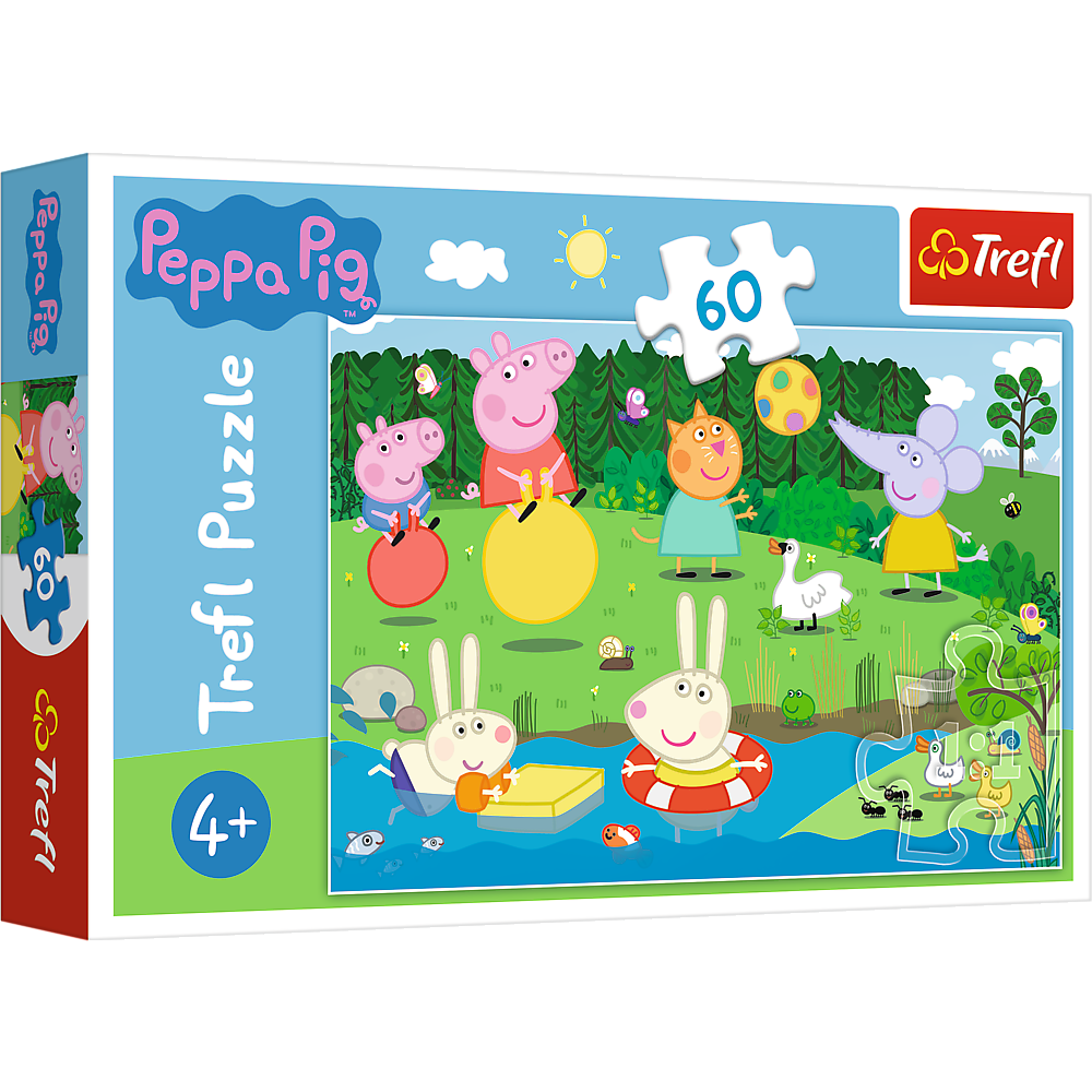 Puzzle 60 de piese - Peppa Pig - Distractie in vacanta | Trefl