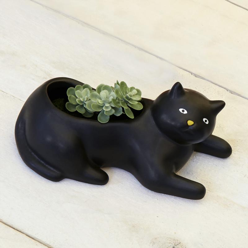 Ghiveci - Cosmo - The Black Cat Planter | Kikkerland - 1 | YEO