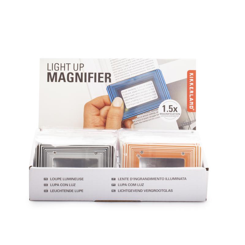 Lupa cu led - Light Up Magnifier - mai multe modele | Kikkerland - 1 | YEO