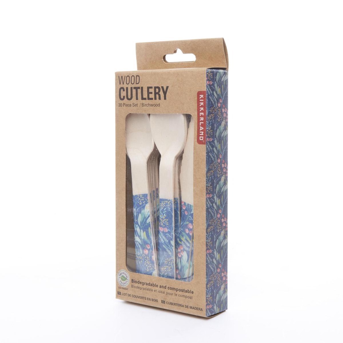 Set tacamuri din lemn - Wood Cutlery Flowers | Kikkerland - 2 | YEO