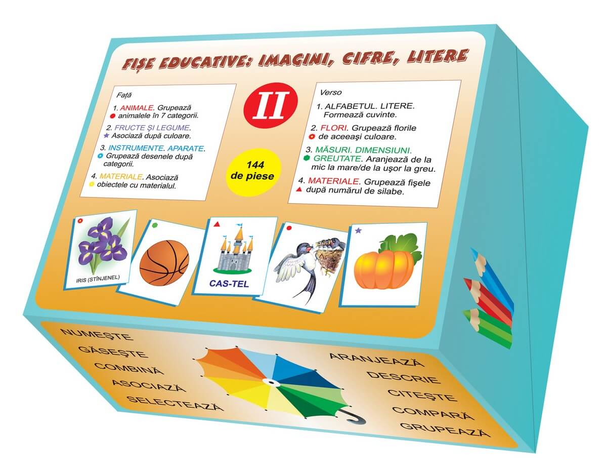 Fi​s​e educative: imagini, cifre, litere (II) | carturesti.ro poza bestsellers.ro