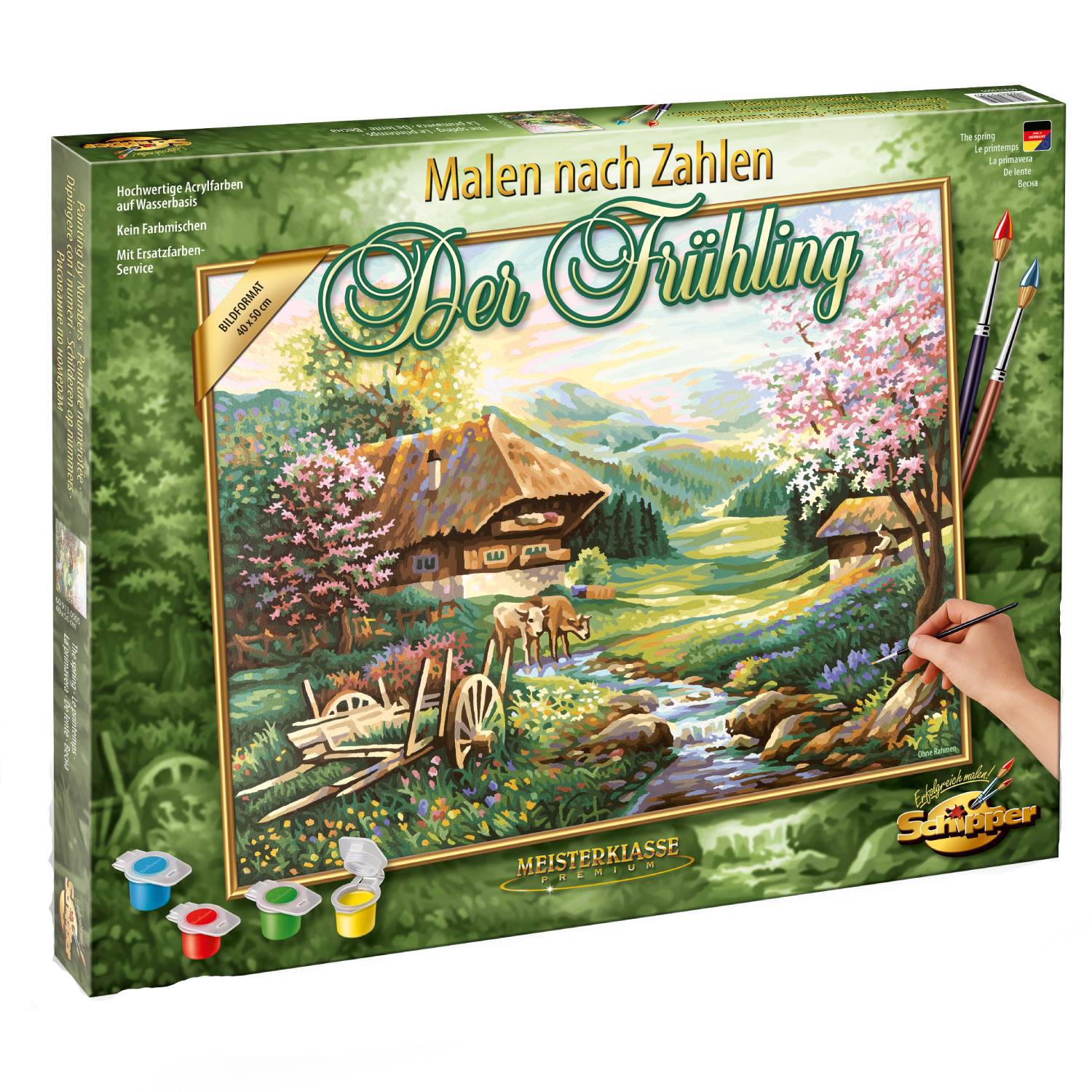 Kit pictura cu numere - The Spring, 40x50 cm | Schipper