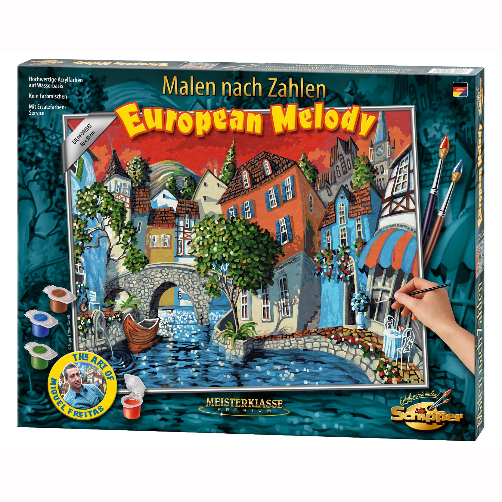 Kit pictura cu numere - European Melody, 40x50 cm | Schipper - 4 | YEO