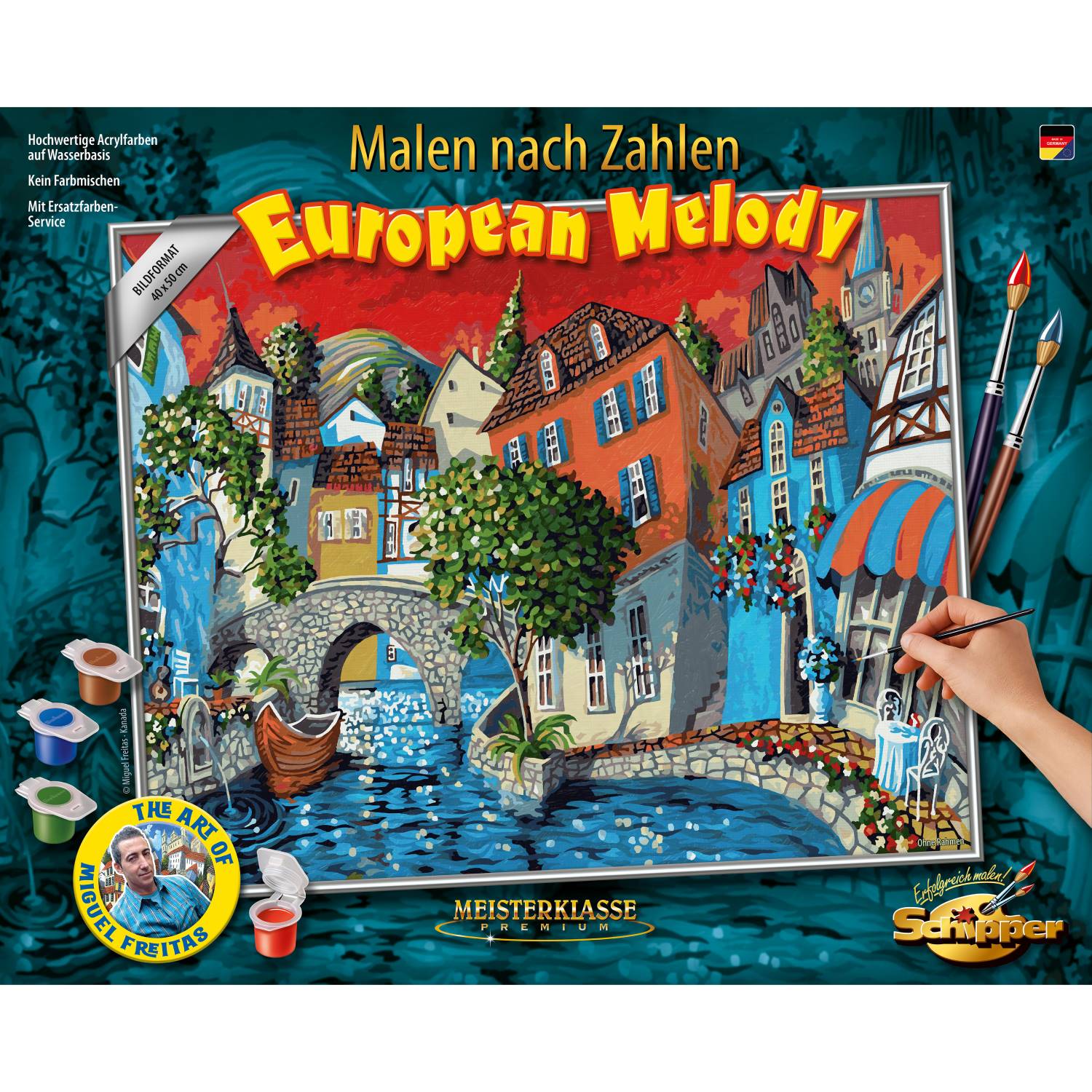 Kit pictura cu numere - European Melody, 40x50 cm | Schipper - 3 | YEO