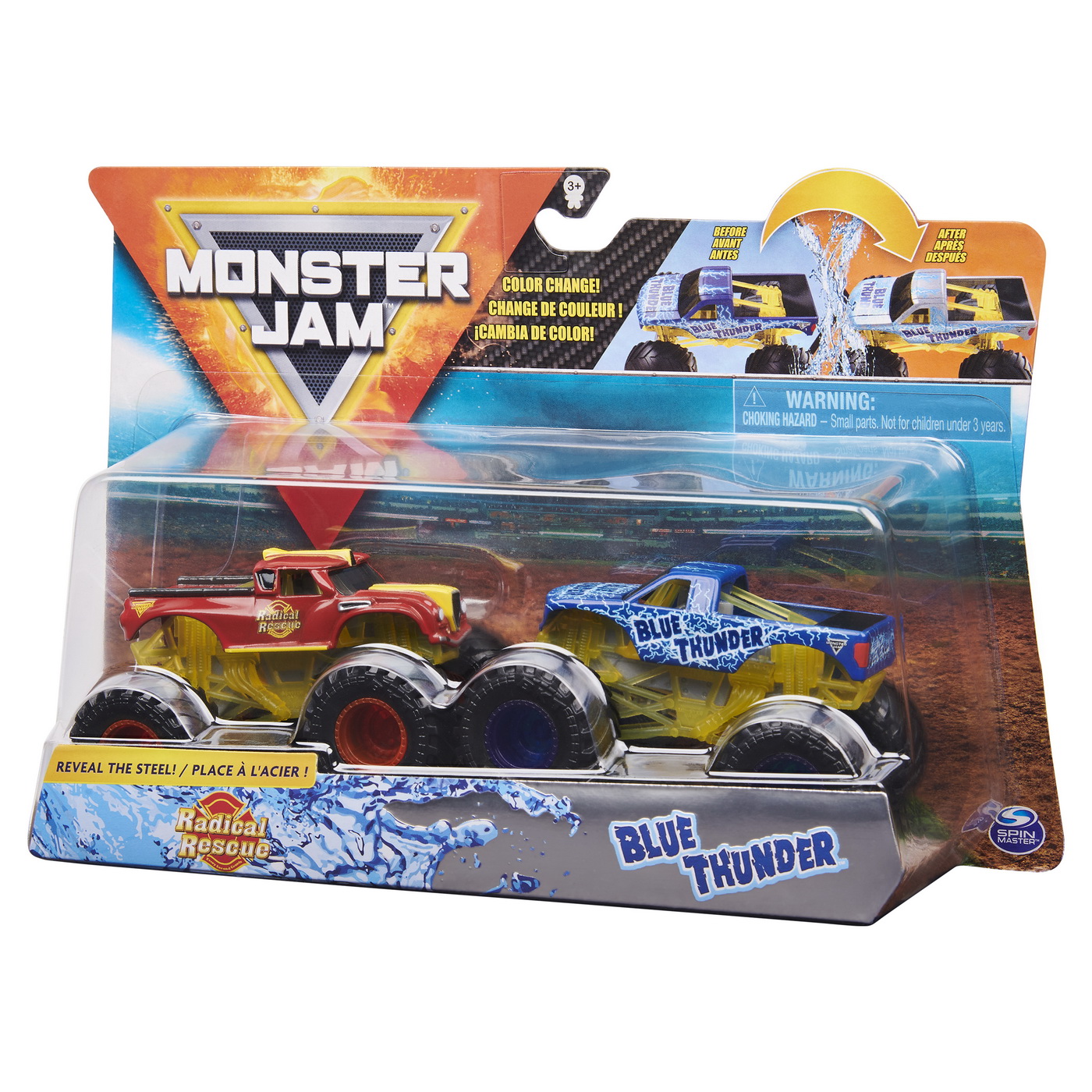 Set 2 Masinute, Radical Rescue si Blue Thunder | Monster Jam - 0