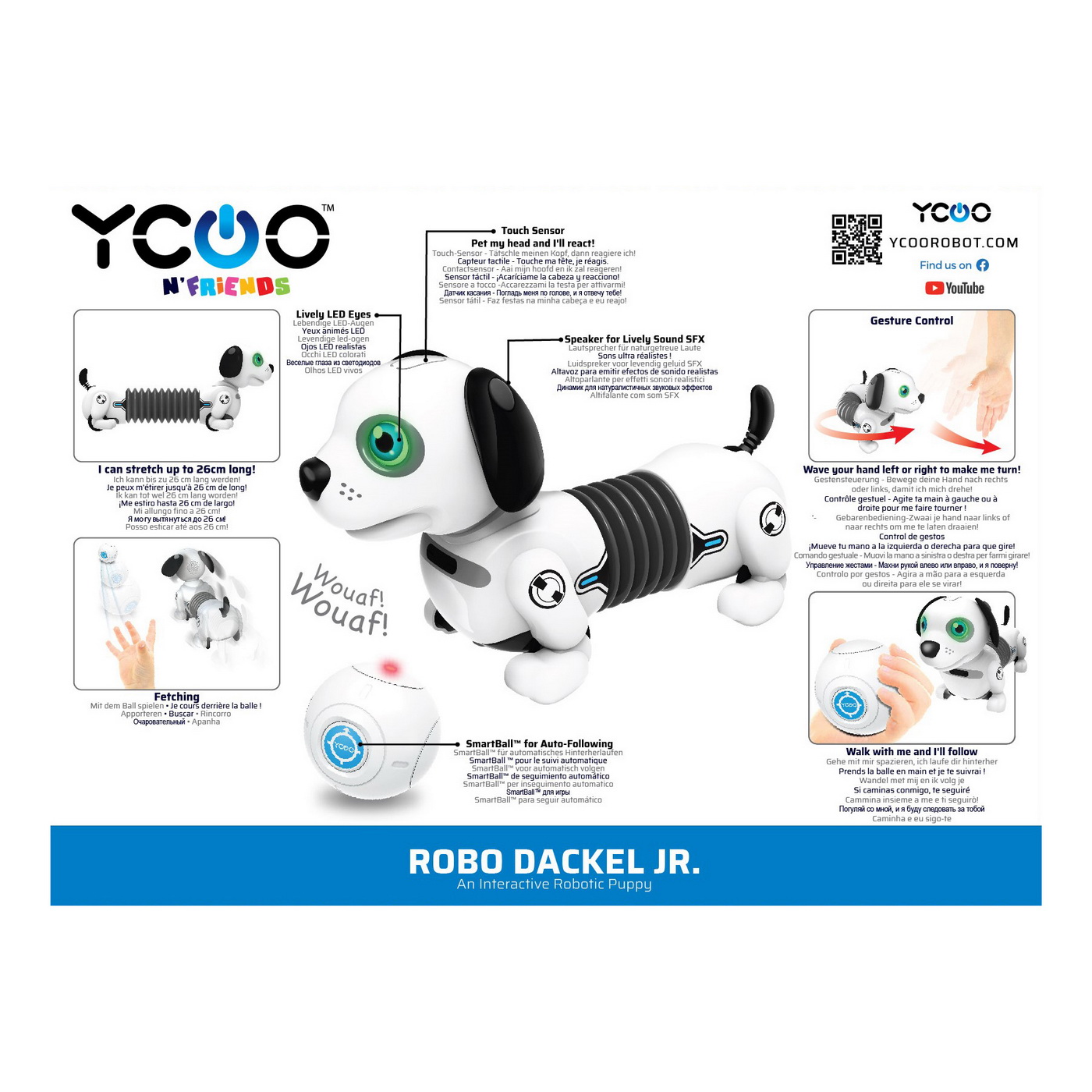 Jucarie interactiva - Robot Ycon N\' Friends: Catel Dackel Jr. | Silverlit - 5 | YEO