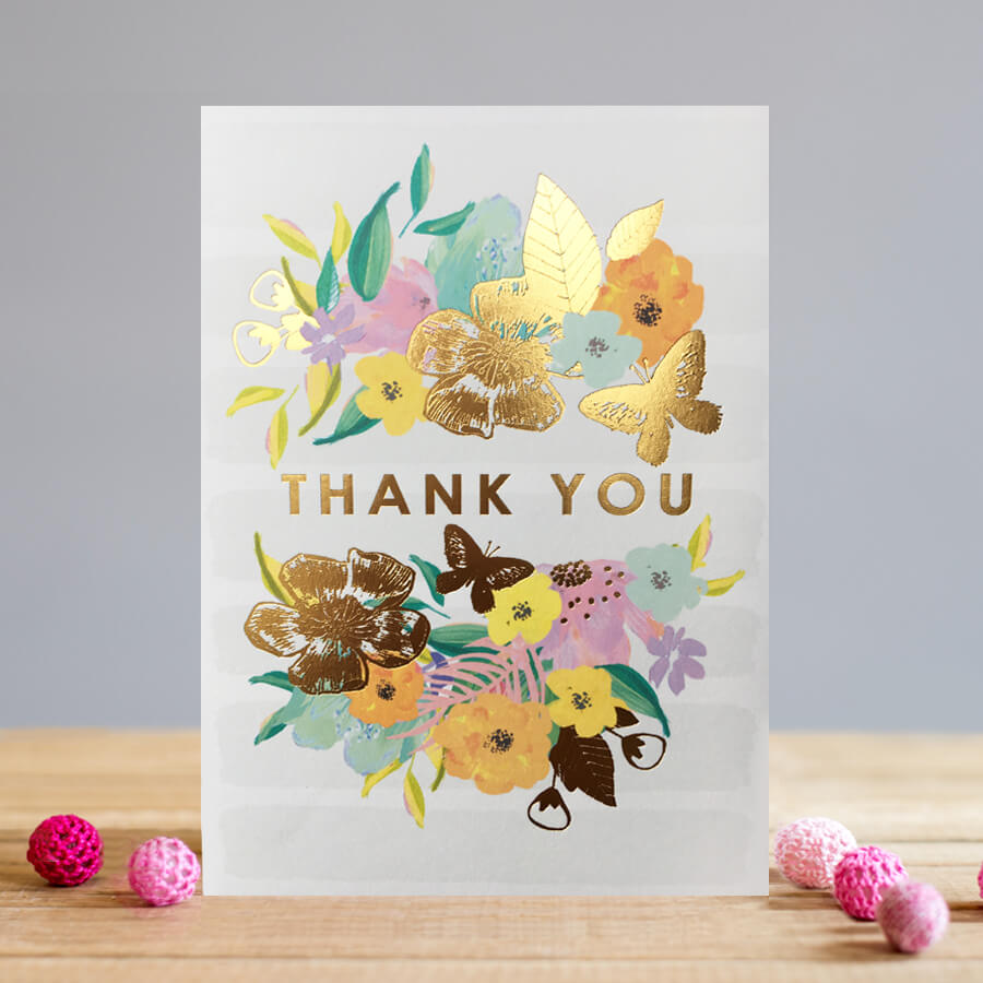 Felicitare - Thank You Stripes | Louise Tiler Designs