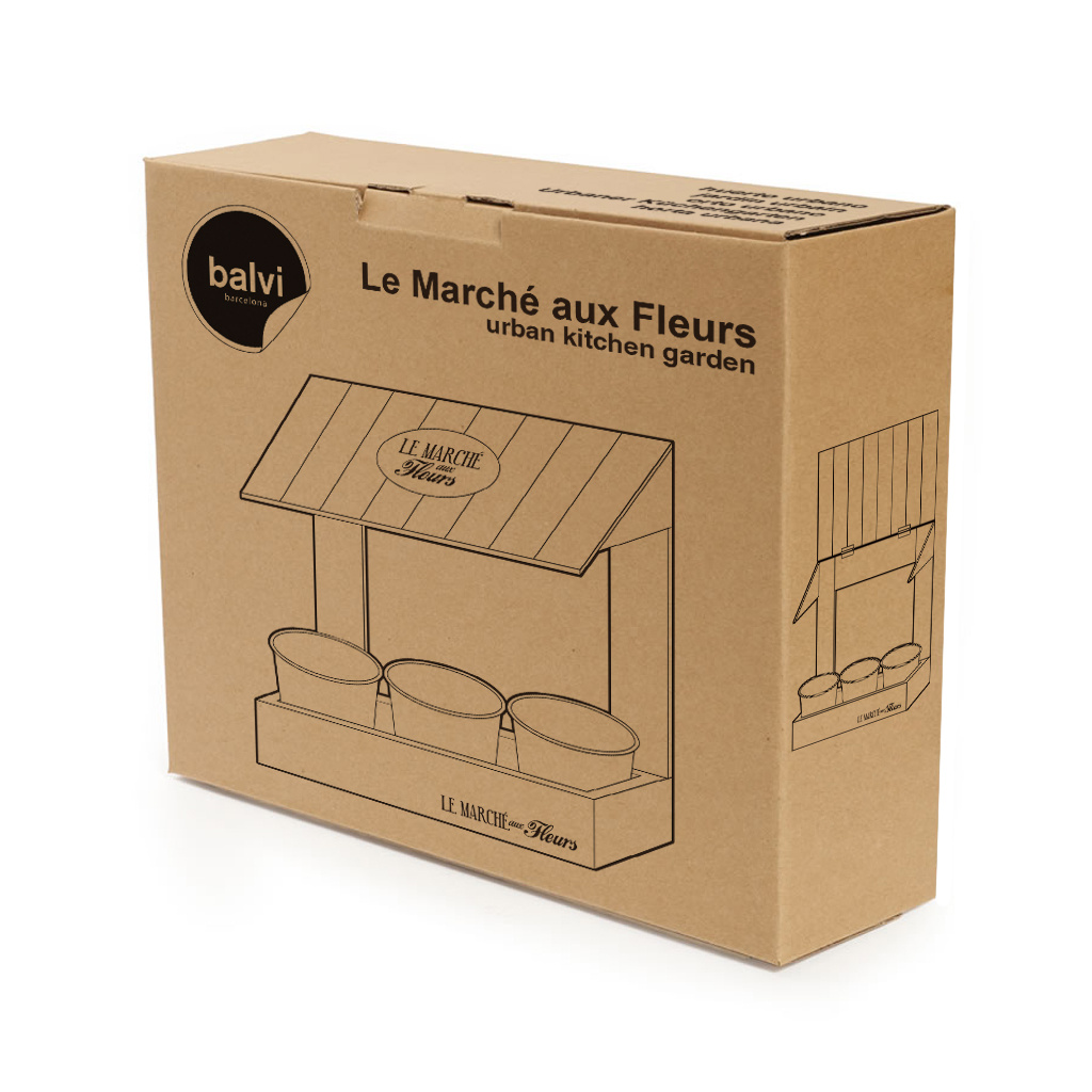 Set ghivece plante aromatice - Le Marche aux Fleurs | Balvi - 3 | YEO