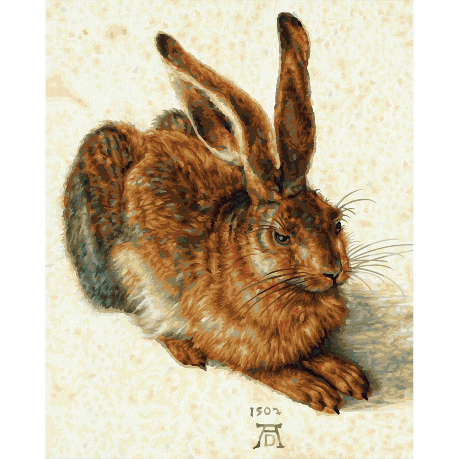 Kit pictura cu numere - Young Hare, 40x50 cm | Schipper - 1 | YEO