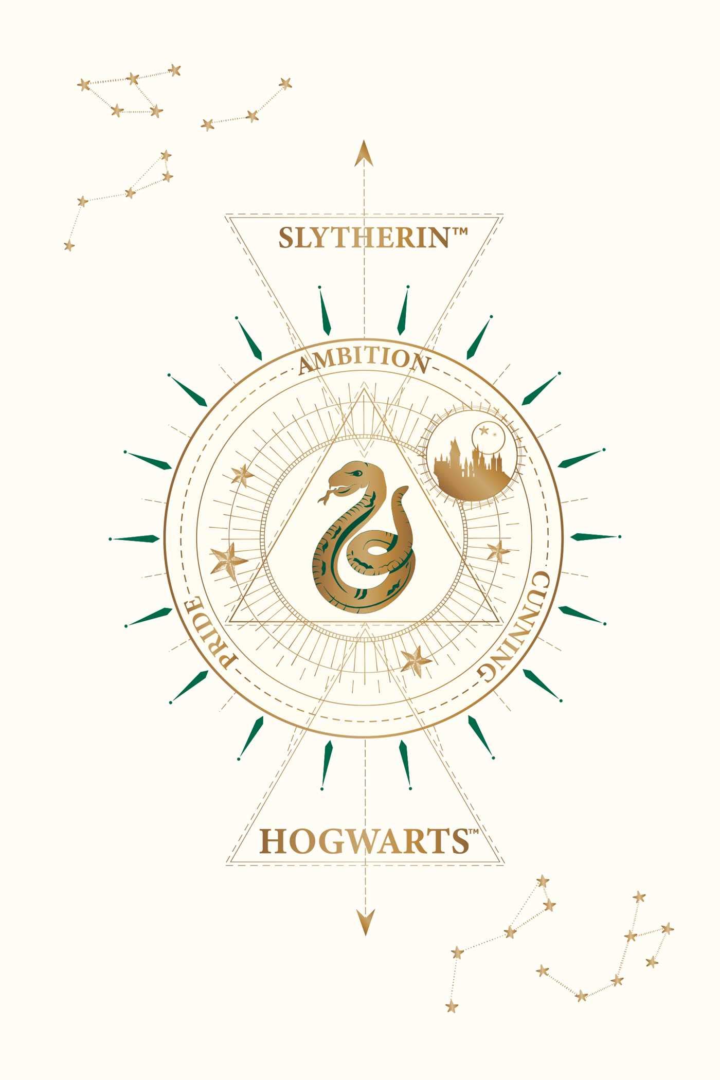 Set 20 de carti postale - Harry Potter - Slytherin | Insight