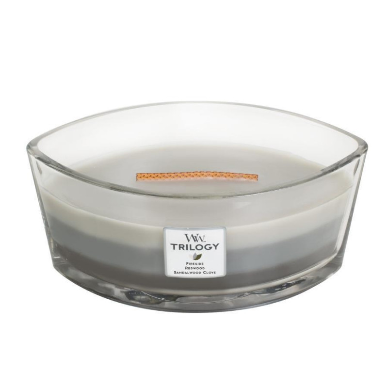 Lumanare parfumata - Trilogy Ellipse - Warm Woods | WoodWick