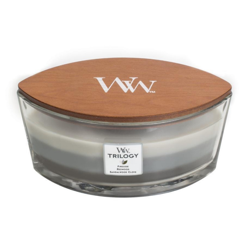 Lumanare parfumata - Trilogy Ellipse - Warm Woods | WoodWick - 1 | YEO