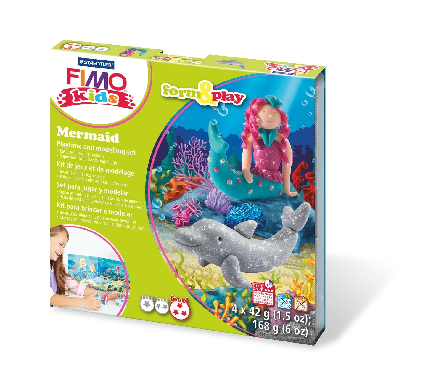 Set modelaj fimo kids - form and play - sirene | Staedtler