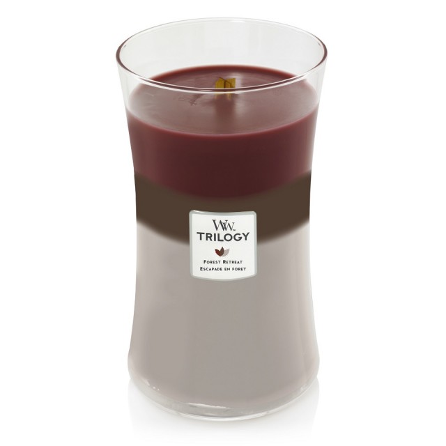 Lumanare parfumata - Trilogy Large - Forest Retreat | WoodWick - 1 | YEO