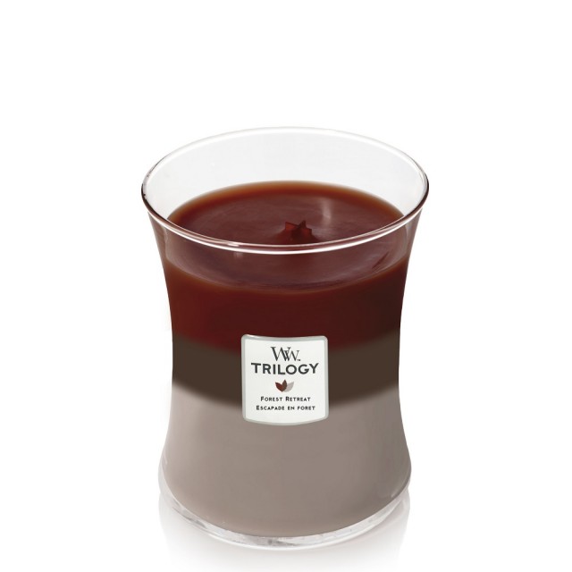 Lumanare parfumata - Medium Jar Trilogy - Forest Retreat | WoodWick