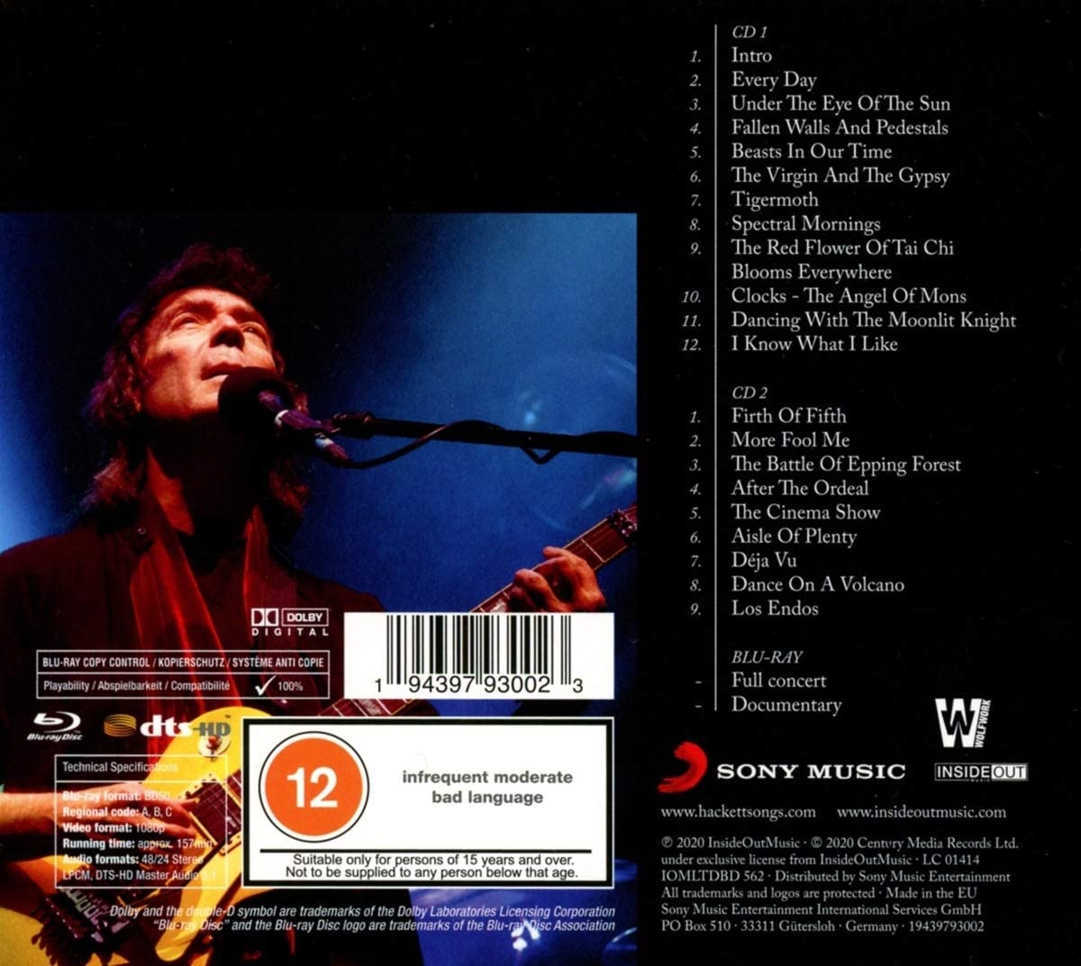 Selling England By The Pound & Spectral Mornings: Live At Hammersmith (2CD+Blu-Ray) | Steve Hackett