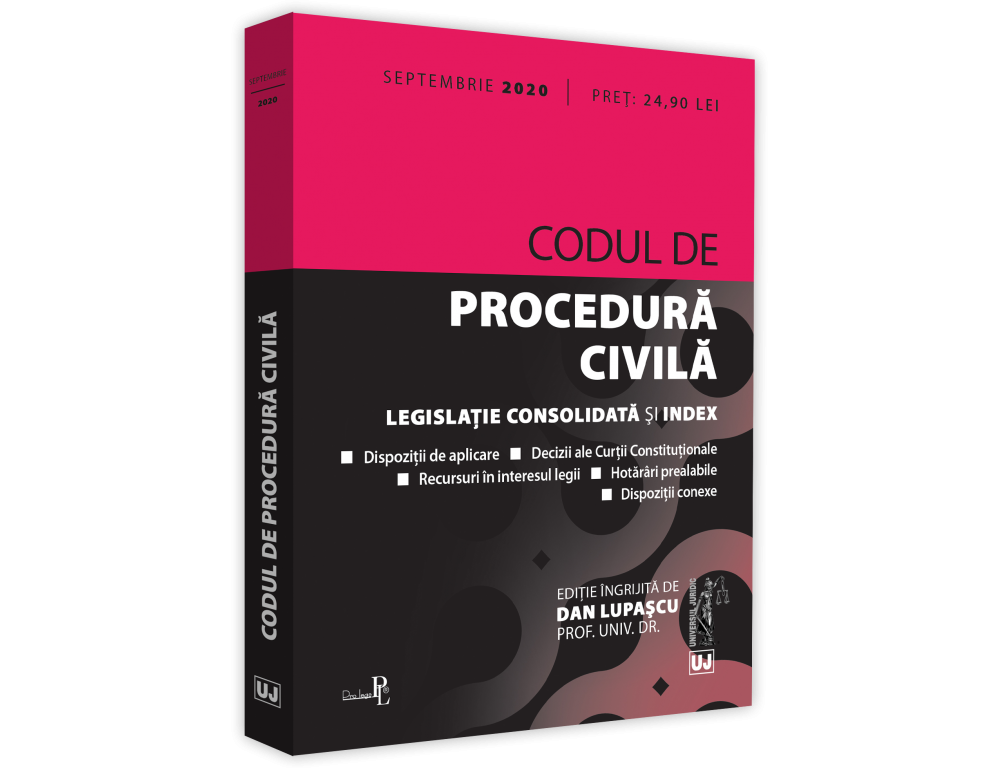 Codul de procedura civila: septembrie 2020 | carturesti.ro imagine 2022
